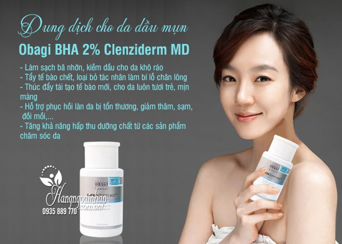 Dung dịch Obagi BHA 2% Clenziderm MD 148ml cho da dầu mụn 7