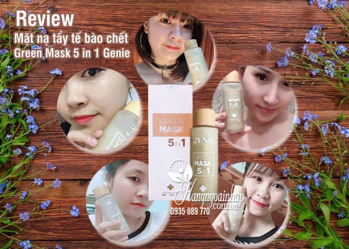 Mặt nạ tẩy tế bào chết Green Mask 5 in 1 Genie 100ml Hàn 7