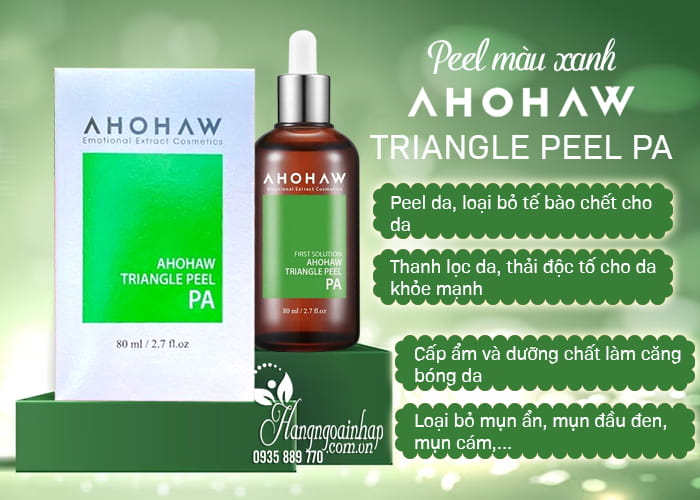 Peel da Ahohaw Triangle Peel PA 80ml Hàn Quốc cho da khô 8