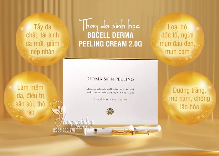 Thay da sinh học Bqcell Derma Peeling Cream 2.0g Hàn Quốc 45