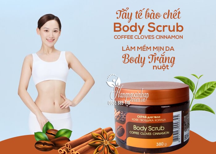 Tẩy tế bào chết Body Scrub Coffee Cloves Cinnamon 380g 1