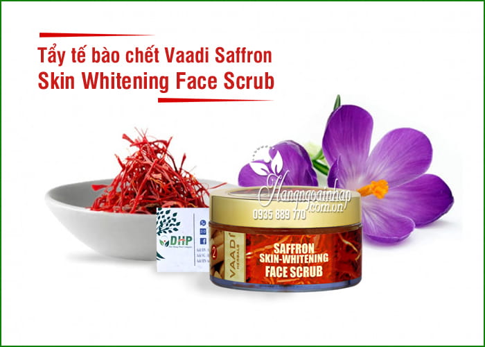 Tẩy tế bào chết Vaadi Saffron Skin Whitening Face Scrub 4