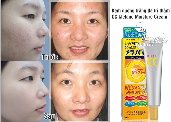 Kem dưỡng trắng da trị thâm CC Melano Moisture Cream 23g 4