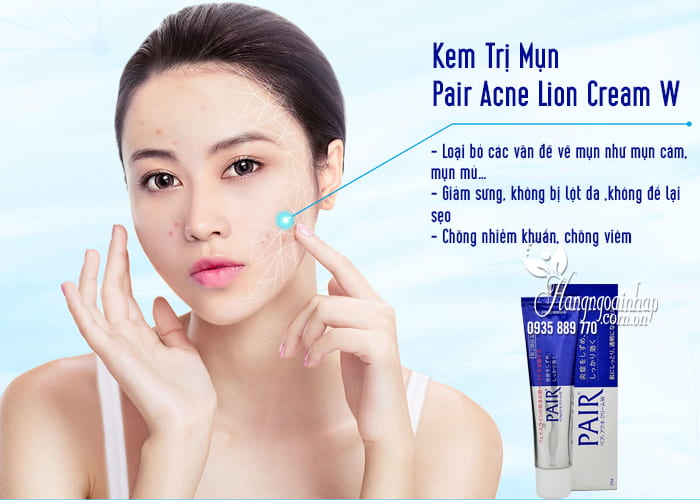 Kem Trị Mụn Pair Acne Lion Cream W 24g Của Nhật 1