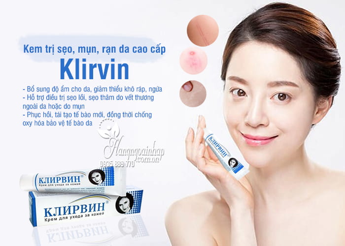 Kem trị sẹo, mụn, rạn da cao cấp Klirvin 25g của Nga 6