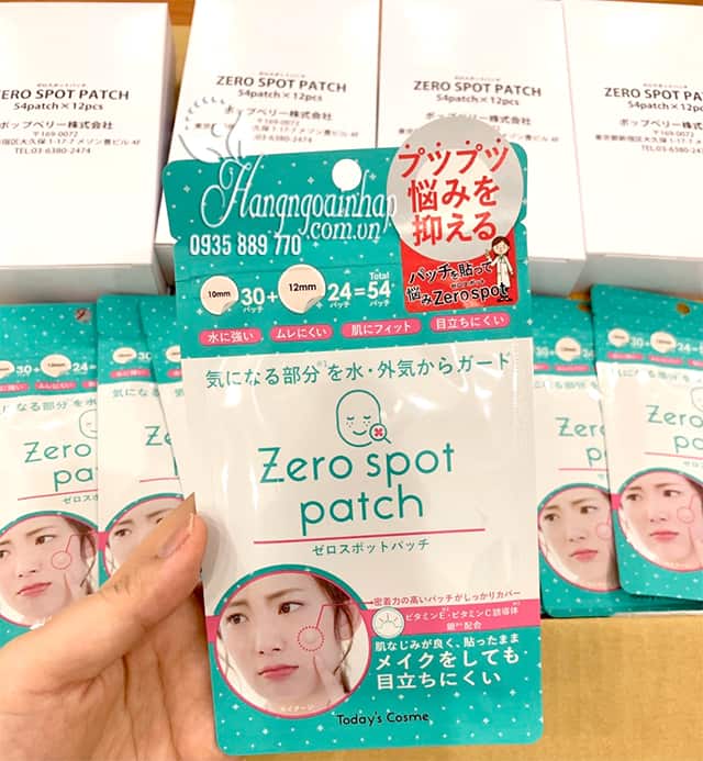 Miếng dán mụn Zero Spot Patch của Nhật Bản gói 54 miếng 0