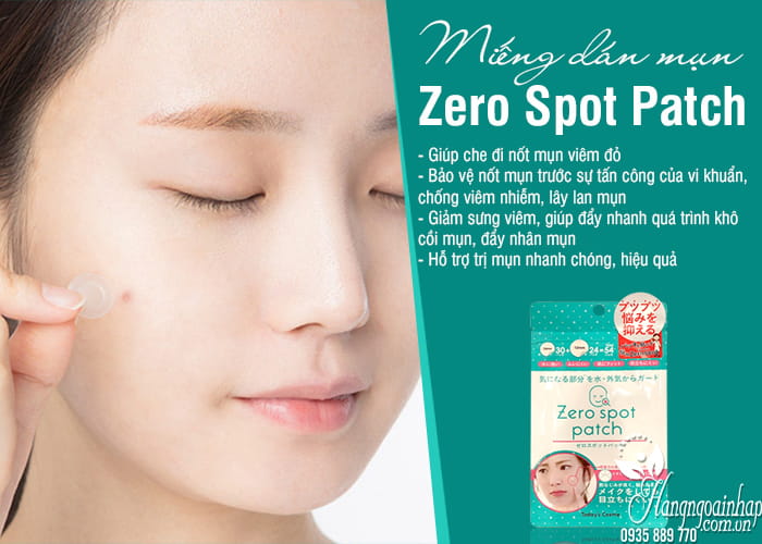 Miếng dán mụn Zero Spot Patch của Nhật Bản gói 54 miếng 7