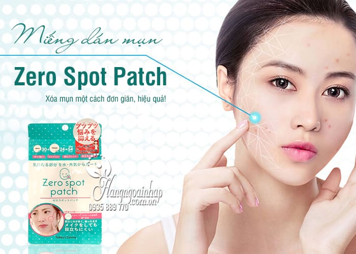 Miếng dán mụn Zero Spot Patch của Nhật Bản gói 54 miếng 1