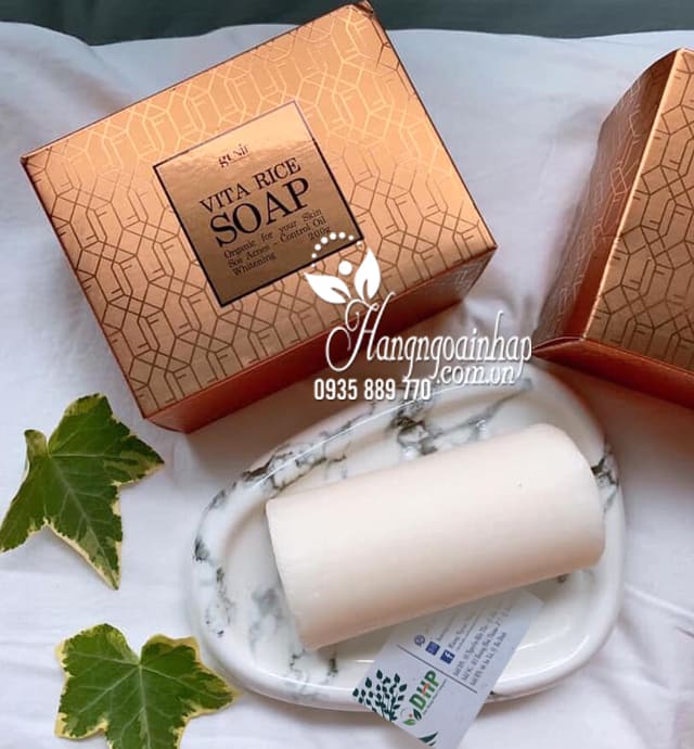 Soap rửa mặt trị mụn sáng da Genie Vita Rice Hàn Quốc 9