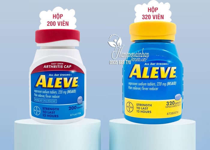 Thuốc giảm đau hạ sốt Aleve Naproxen Sodium 220mg Mỹ 89