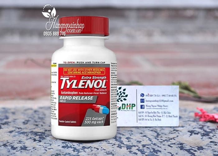 Tylenol Acetaminophen để giảm đau và hạ sốt - Gel 9