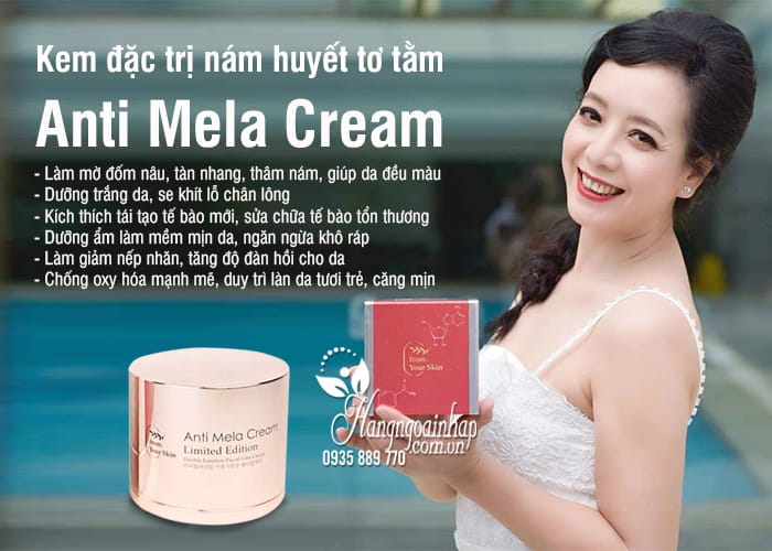 Kem đặc trị nám huyết tơ tằm Anti Mela Cream 50ml Hàn Quốc 4