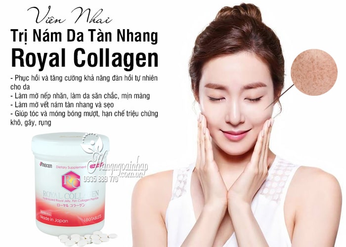 Viên Nhai Trị Nám Da Tàn Nhang Royal Collagen 180 Viên  6