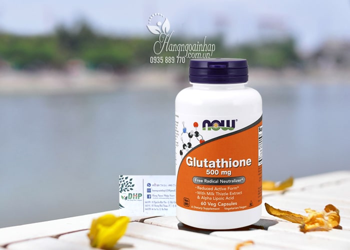 Viên uống trắng da Glutathione Now 500mg 60 viên Mỹ 8