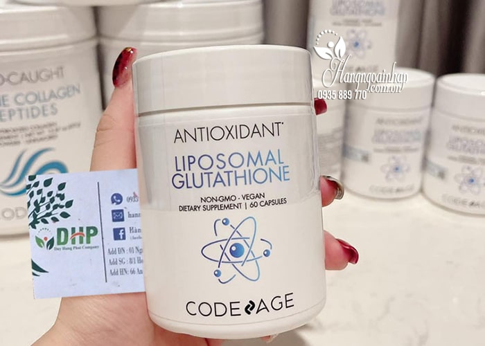 Viên uống trắng da mờ nám Liposomal Glutathione Code Age 00