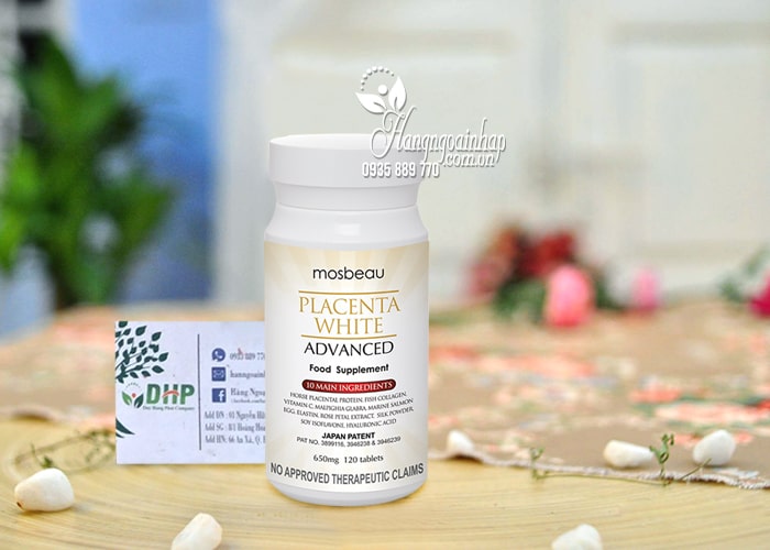 Viên uống trắng da trị nám Mosbeau Placenta White Advanced 0