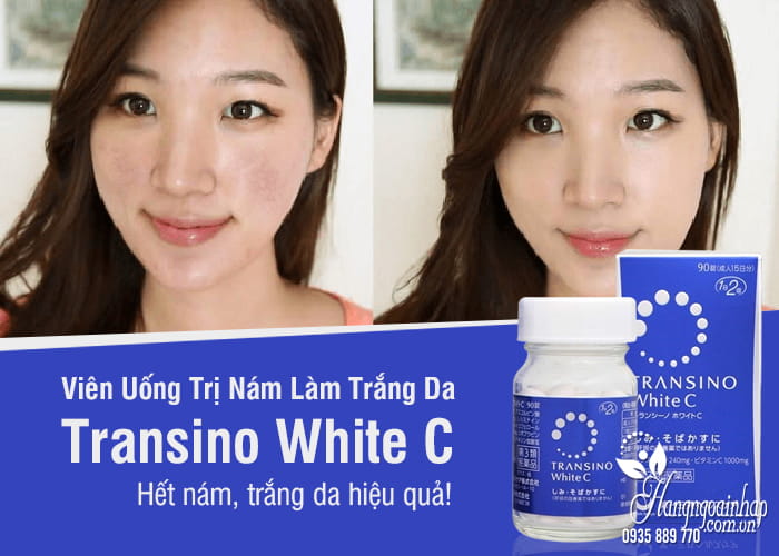 Thực phẩm chức năng Viên Uống Trị Nám Làm Trắng Da Transino White C 90 Viên Của Nhật