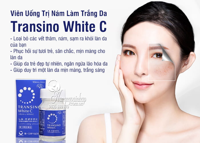 Viên Uống Trị Nám Làm Trắng Da Transino White C 90 Viên Của Nhật 2