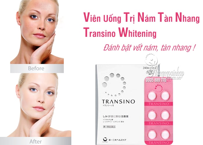 Viên Uống Trị Nám Tàn Nhang Transino Whitening Hộp 240 Viên 2