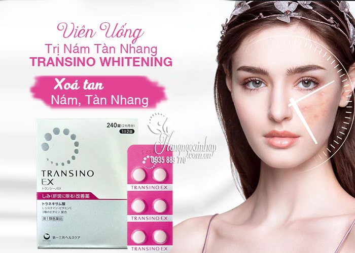 Viên Uống Trị Nám Tàn Nhang Transino Whitening Hộp 240 Viên 23