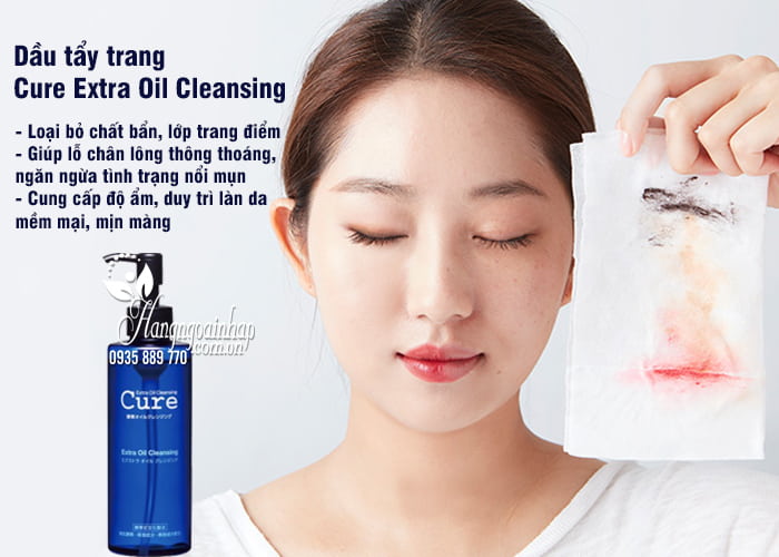 Dầu tẩy trang Cure Extra Oil Cleansing 200ml của Nhật  2