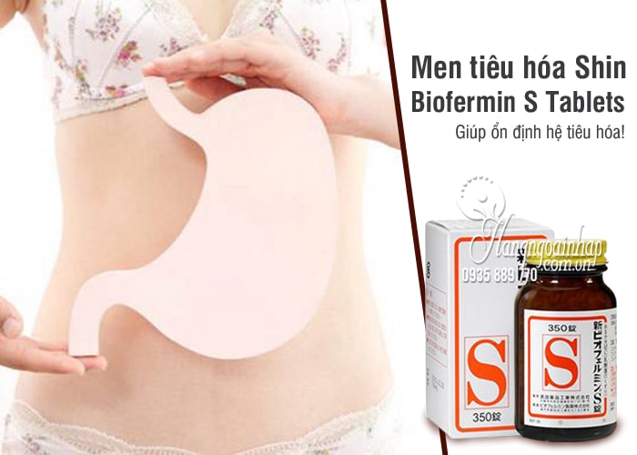 Men tiêu hóa Shin Biofermin S Tablets của Nhật Bản 1