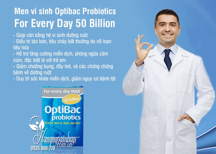 Men vi sinh Optibac Probiotics For Every Day 50 Billion  6