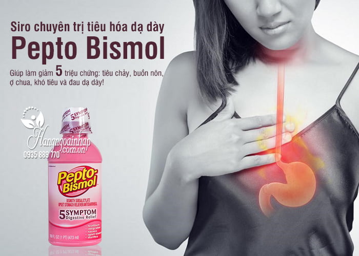 Siro chuyên trị tiêu hóa dạ dày Pepto Bismol 473ml của Mỹ 4