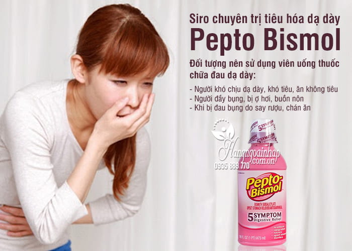 Siro chuyên trị tiêu hóa dạ dày Pepto Bismol 473ml của Mỹ 7