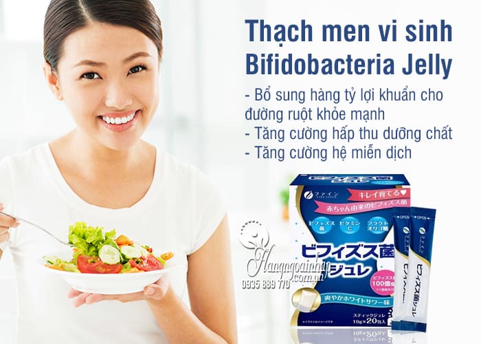 Thạch men vi sinh Bifidobacteria Jelly Nhật Bản hộp 20 gói 1