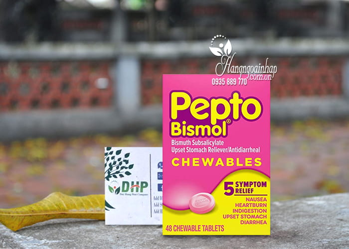 Thuốc chuyên trị tiêu hóa dạ dày Pepto Bismol 48 viên của Mỹ 9