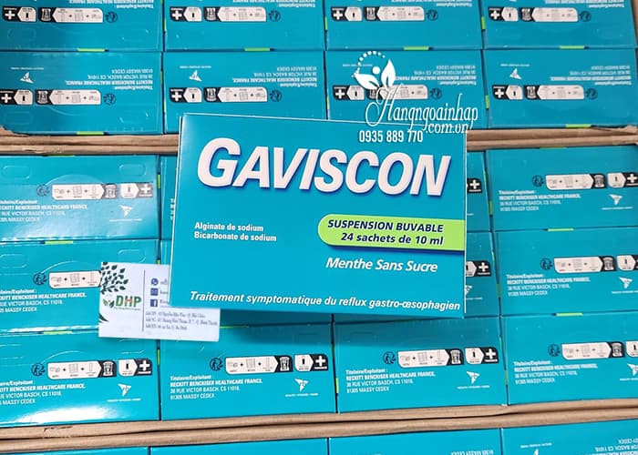 Thuốc Gaviscon của Pháp trị trào ngược dạ dày hộp 24 gói 89