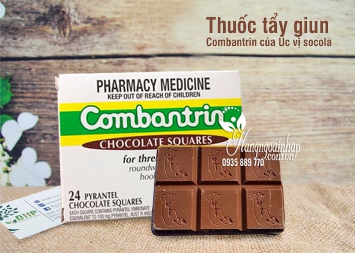 Thuốc tẩy giun Combantrin của Úc vị socola tiện dụng, hiệu quả 9