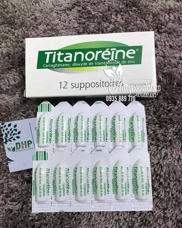 Thuốc đặt trĩ Titanoreine dạng viên của Pháp, hộp 12 viên 1