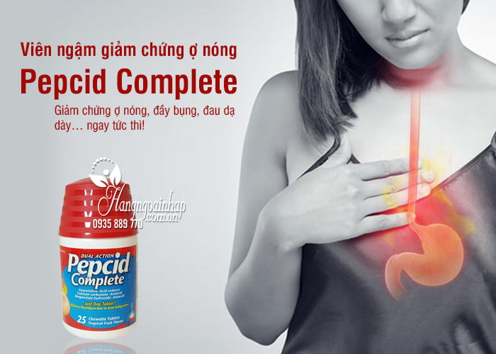 Viên ngậm Pepcid Complete 25 viên, giảm chứng ợ nóng  1