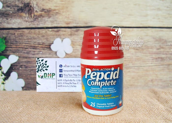 Viên ngậm Pepcid Complete 25 viên, giảm chứng ợ nóng  3