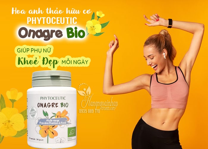 Hoa anh thảo hữu cơ Phytoceutic Onagre Bio 90 viên của Pháp 1