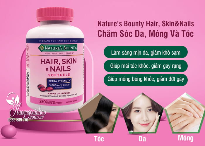 Nature’s Bounty Hair, Skin & Nails 250 Viên Của Mỹ 88