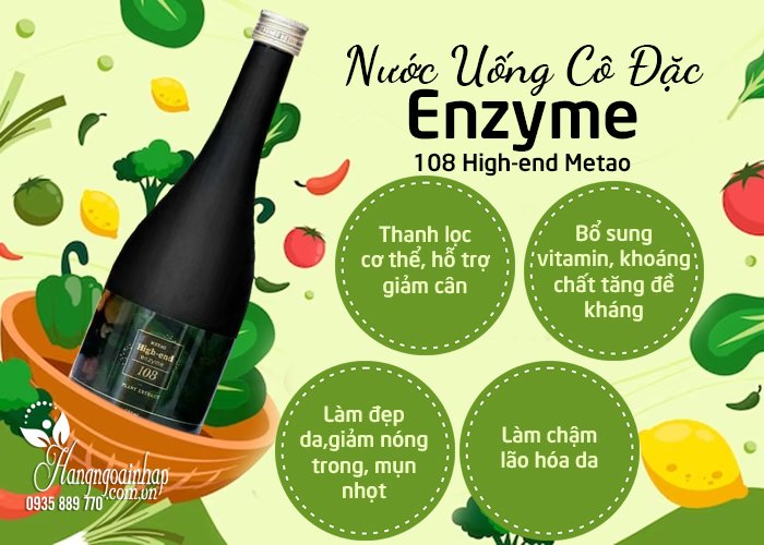 Nước uống Enzyme cô đặc High-End 108 Metao của Nhật 6