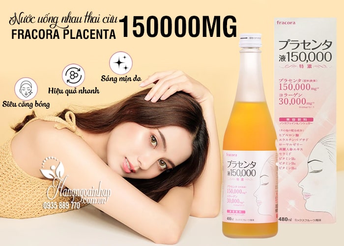 Nước uống nhau thai cừu Fracora Placenta 150000mg Nhật 1