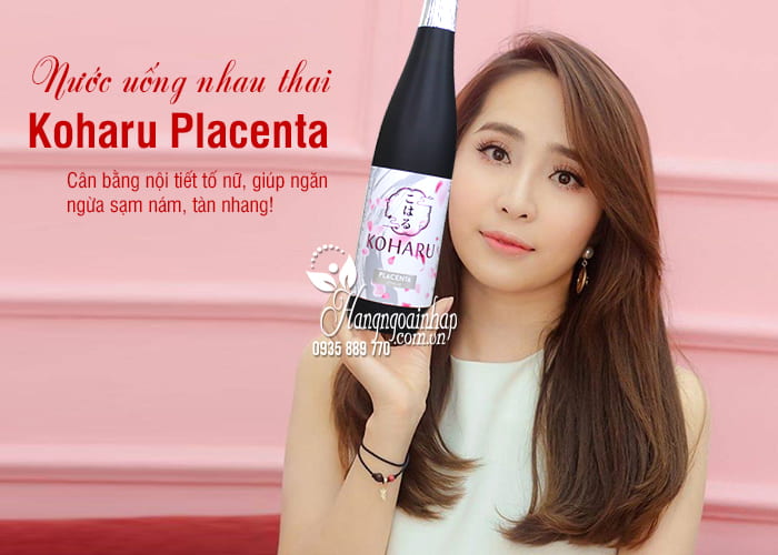 Nước uống nhau thai Koharu Placenta 500ml Nhật Bản 1