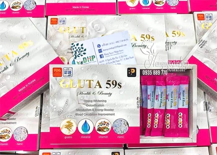 Nước uống thải độc trắng da Gluta 59s Health & Beauty Hàn Quốc 5