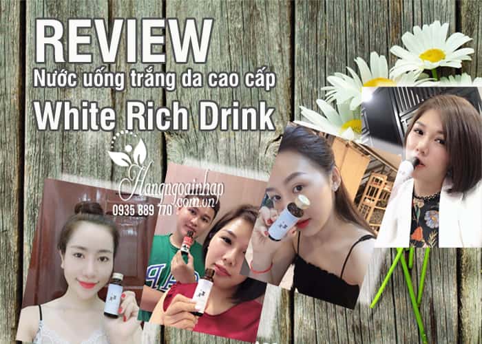 Nước uống trắng da cao cấp White Rich Drink của Nhật Bản 4