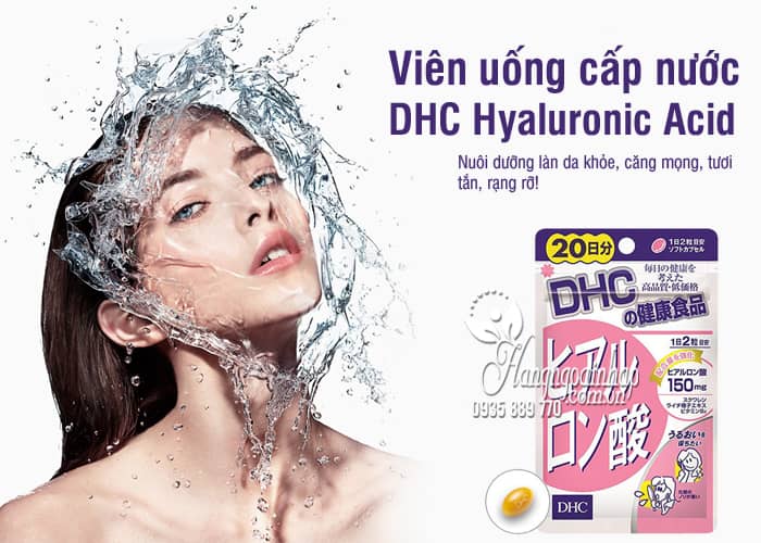 Viên uống cấp nước DHC Hyaluronic Acid 150mg Nhật Bản 8