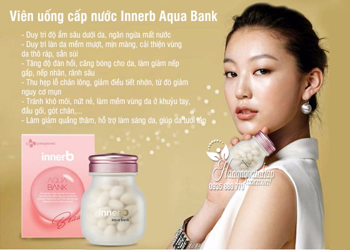 Viên uống cấp nước Innerb Aqua Bank 56 viên Hàn Quốc 3