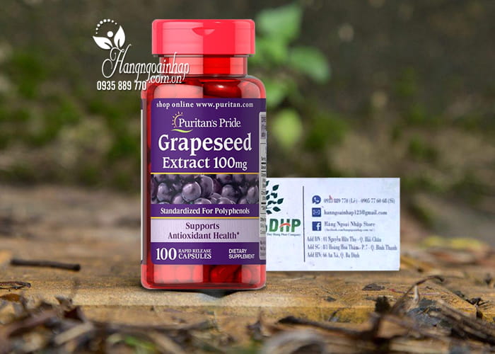 Viên Uống Đẹp Da Grapeseed Extract 100mg 100 Viên Của Mỹ 8