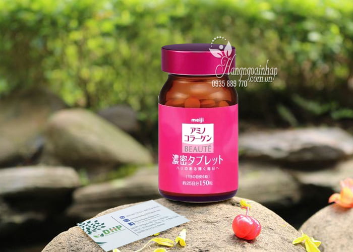 Viên Uống Đẹp Da Meiji Amino Collagen Beaute Hộp 150 Viên  9