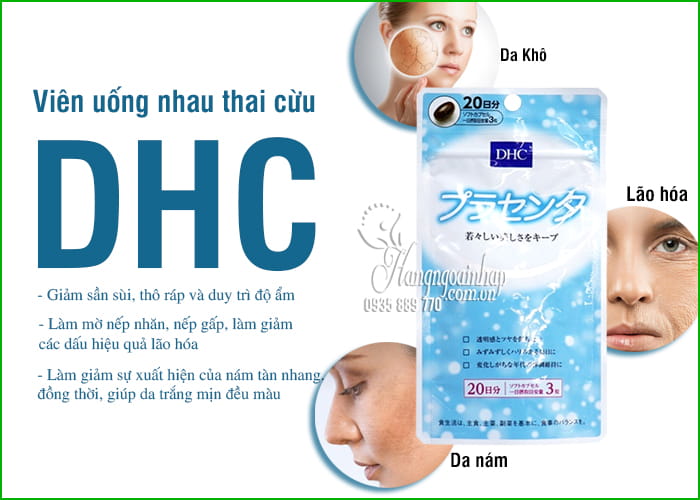 Viên uống nhau thai cừu DHC Nhật Bản 3600mg 20 ngày giá tốt 7