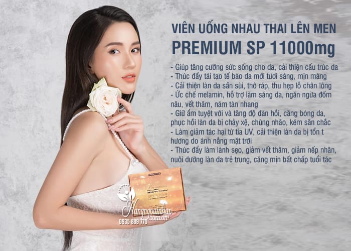  Viên uống nhau thai lên men Premium SP 11000mg của Nhật Bản 6