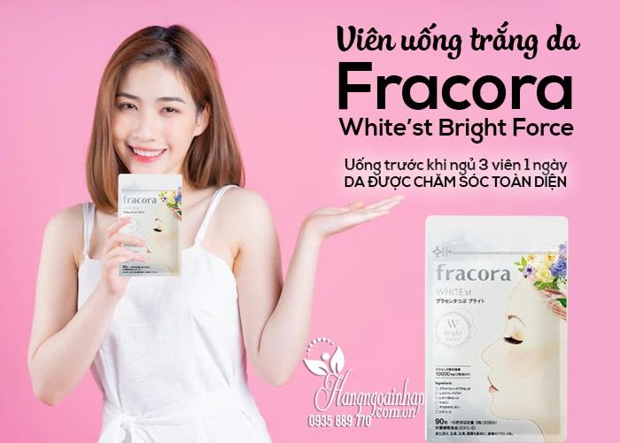 Viên uống trắng da Fracora White’st Bright Force 90 viên 6